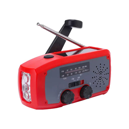 Xceed nødradio – FM/AM – Håndsving – Solcelle – 2000 mAh powerbank